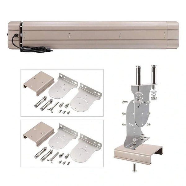 Mounting Bracket of RADtec Design Series 72" 3300W 220V Indoor/Outdoor Infrared Electric Heater - close-up view