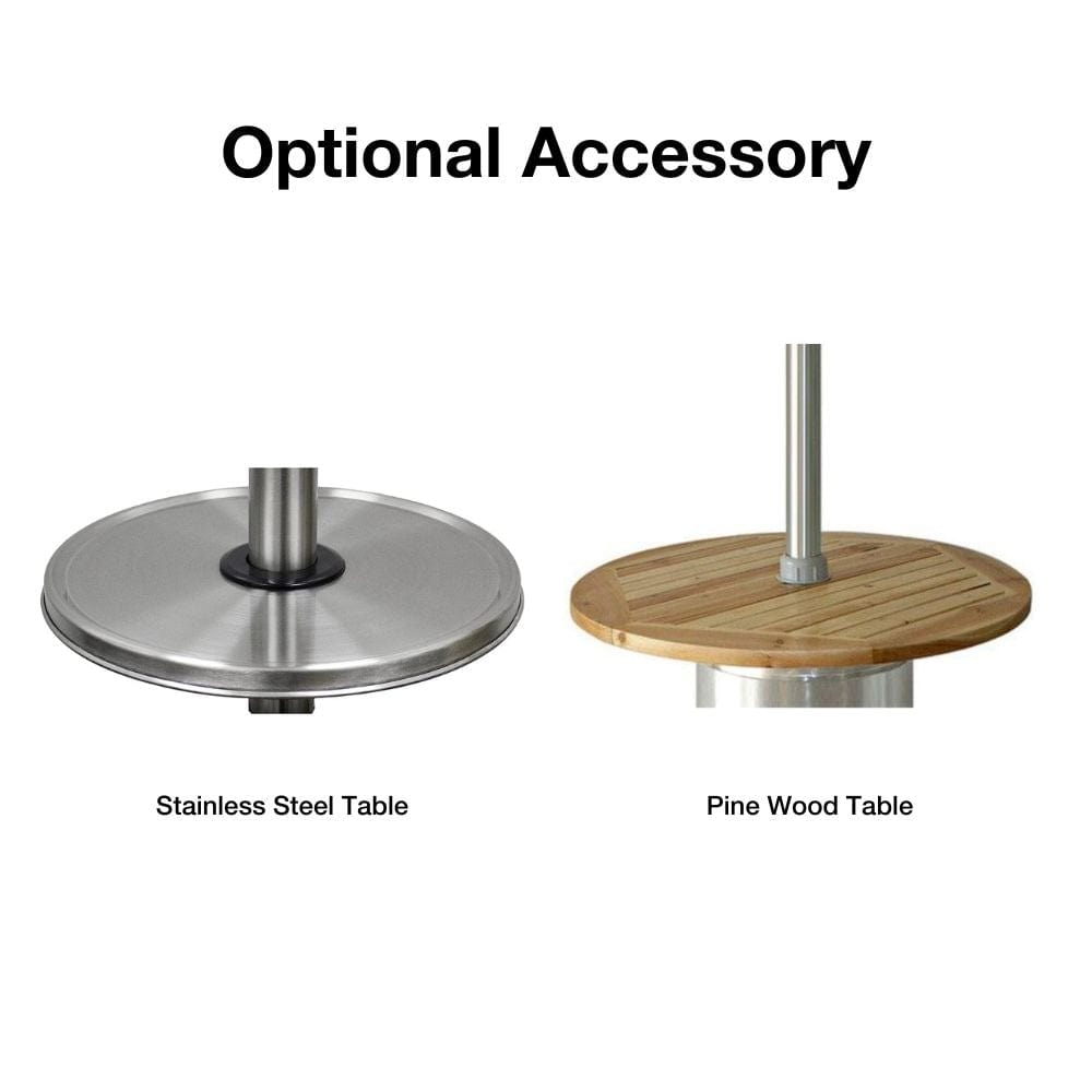 Optional Table for RADtec Real Flame Heater