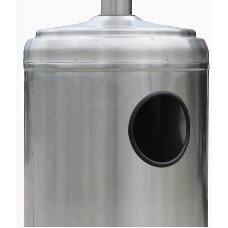 Base of RADtec Real Flame Stainless Steel Natural Gas Patio Heater