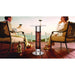 RADtec Small Bistro Table Heater with Two People Drinking Wine
