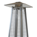 RadTec Tower Flame Dark Brown Wicker Propane Patio Heater Reflector