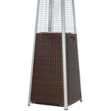 RadTec Tower Flame Dark Brown Wicker Patio Heater Base