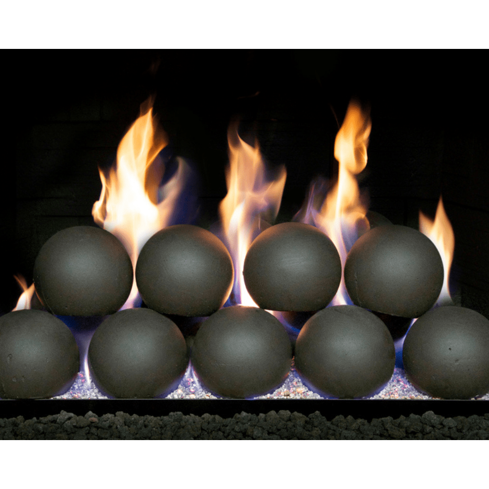 real fyre epic black fire spheres with flames