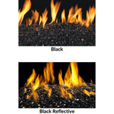 Black Standard and Reflective Fire Glass