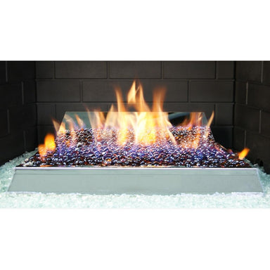 Real Fyre Contemporary 24" See-Through Vent-Free Gas Fire Glass Set
