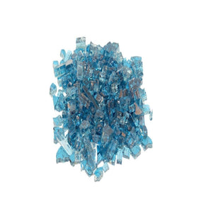 Real Fyre Caribbean Blue Reflective Fire Glass