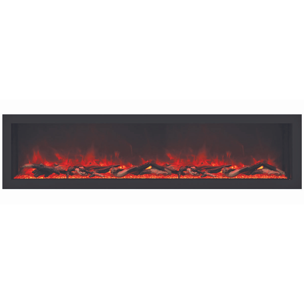 Remii Deep 65-inch Electric Fireplace with logs