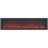 Remii Deep 65-inch Electric Fireplace with logs