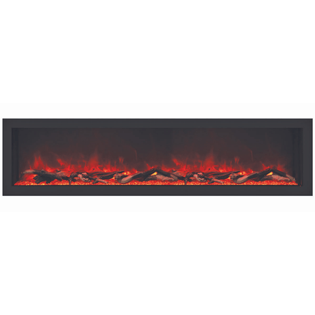 Remii Deep 65-inch Electric Fireplace with logs