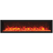 Remii Deep 65-inch Electric Fireplace with fire glass