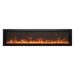 Remii Extra Slim 65-inch Electric Fireplace with Orange Flames and Fire Glass