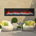 Remii DEEP 65-inch Electric Fireplace with Optional Birch Log Set