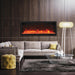 Remii Extra Tall 55" Electric Fireplace in Living Room