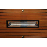 Flush Mounted electricSchwank Heater in Wooden Ceiling