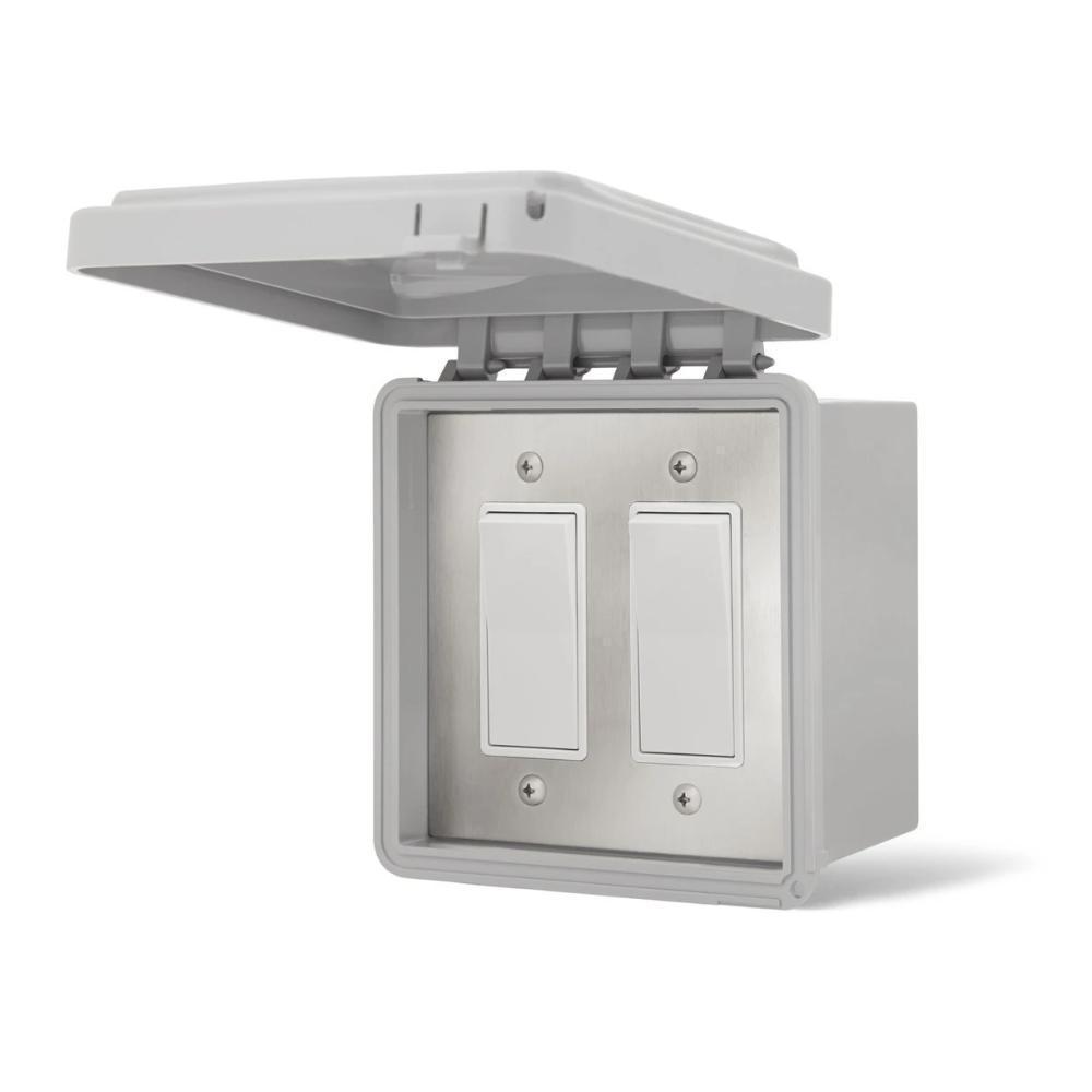 Schwank Simple On/Off Switches for Dual Heaters, Surface Mount Exposed Outdoor Area Installation