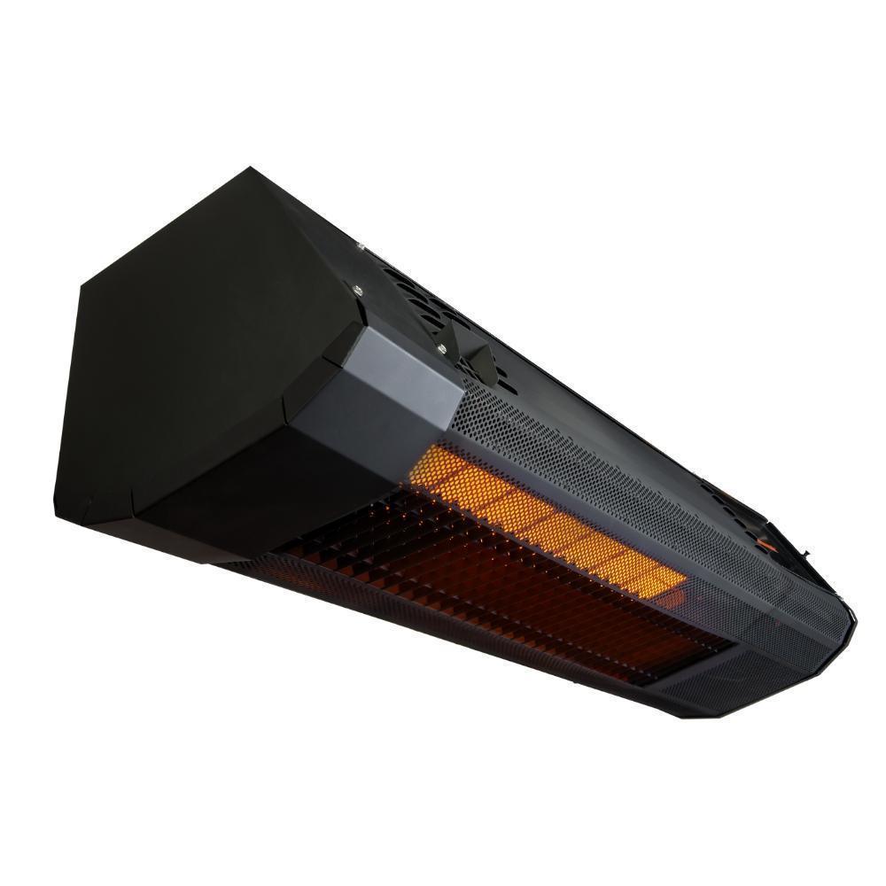 SupremeSchwank Single Stage Black Gas Patio Heater with Electronic Ignition