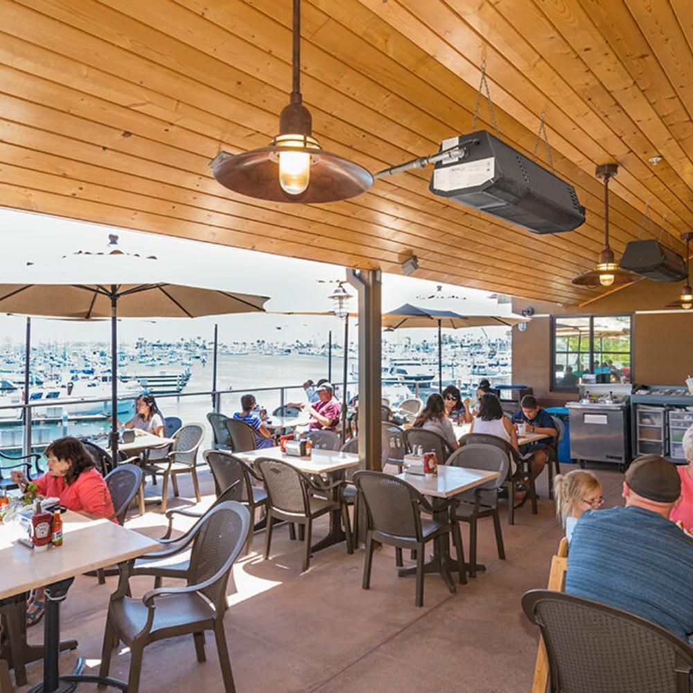 SupremeSchwank Gas Patio Heaters in San Diego Restaurant