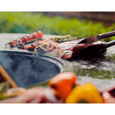 seasons fire pits grilling meat on fire pit grill