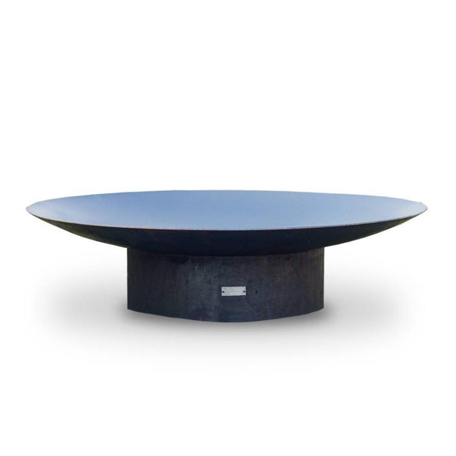 Seasons Fire Pits Concave Round Steel Fire Pit, Sizes: 36" - 72" Wide - angle view
