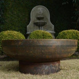 Seasons Fire Pits Elliptical Round Steel Fire Pit in Outdoor Area