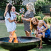 Seasons Fire Pits Vulcan Round Steel Fire Pit with Mothers and Babies
