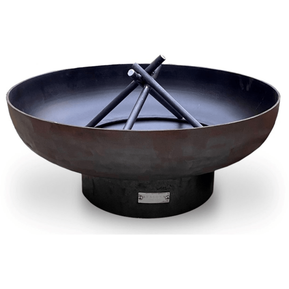 Seasons Fire Pits Vulcan Round Steel Fire Pit with Conical Grate