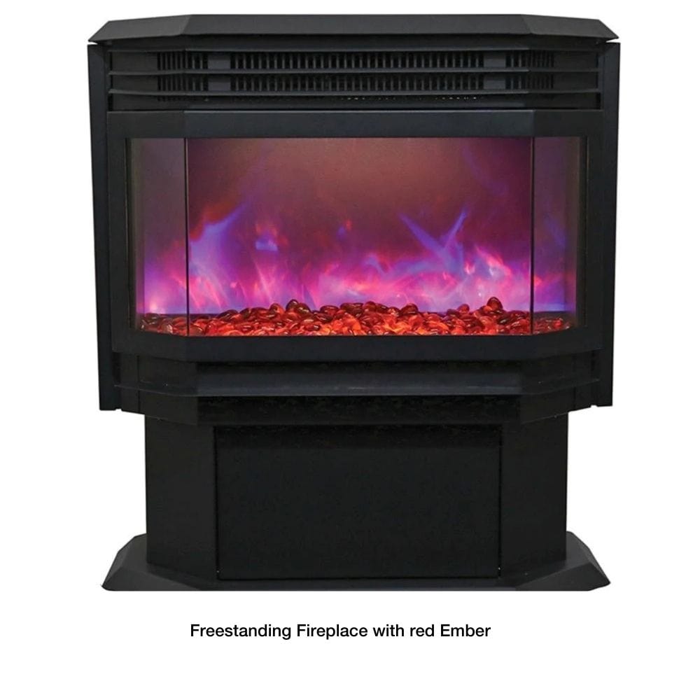 Sierra Flame 25" Free Standing Electric Fireplace with red Ember