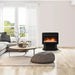 Sierra Flame 25" Free Standing Electric Fireplace in Lounge Room