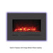Fireplace with Orange Media & Mood Lighting