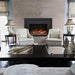 Sierra Flame 42" Electric Fireplace Insert with Steel Frame (INS-FM-34) In Formal Living Room