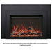 Sierra Flame 42" Electric Fireplace Insert with Steel Frame (INS-FM-34) with large Log Set
