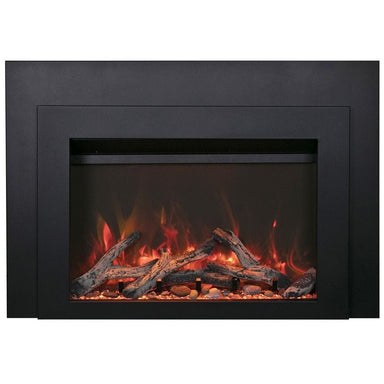 Sierra Flame 42" Electric Fireplace Insert with Steel Frame (INS-FM-34) with Logs