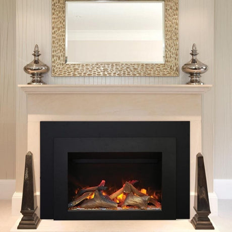 Sierra Flame 42" Electric Fireplace Insert with Steel Frame (INS-FM-34) with large logs