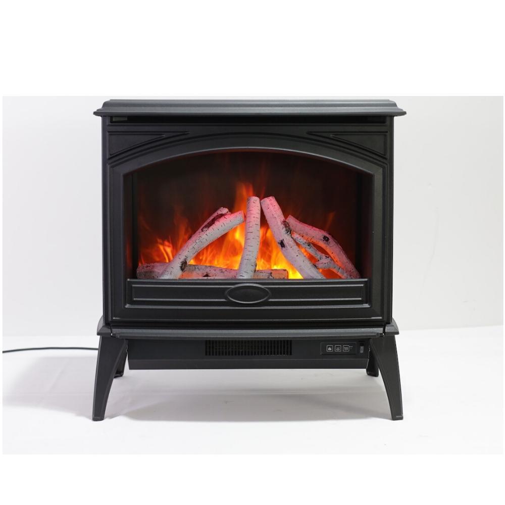 Sierra Flame Cast Iron Free Standing Electric Fireplace, Sizes: 23" and 28"