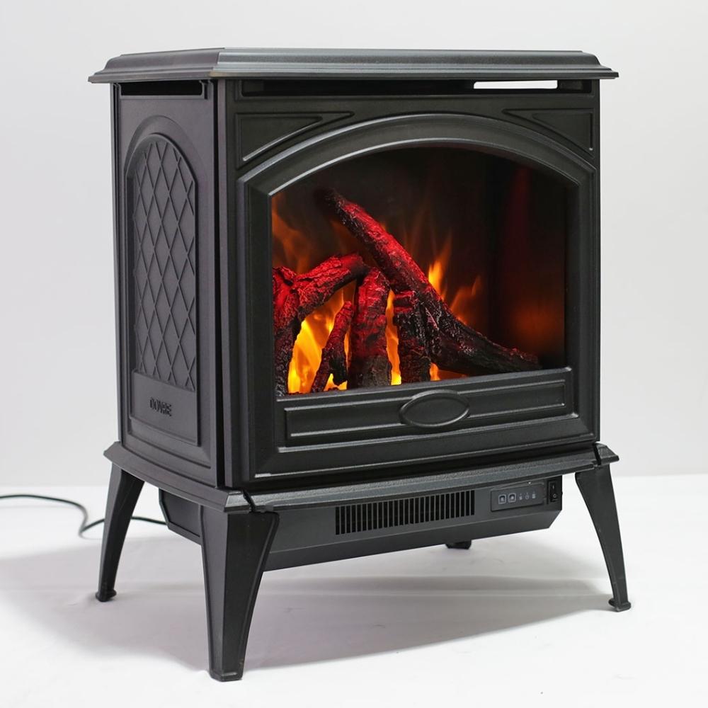 Sierra Flame Cast Iron Free Standing Electric Fireplace