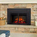 Simplifire Built-In Traditional Electric Fireplace Insert with mission front and 3 piece surround