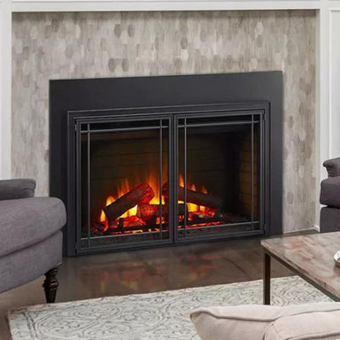 Simplifire Built-In Traditional Electric Fireplace Insert with mission front