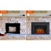 Simplifire Built-In Traditional Electric Fireplace Insert before and after