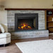 Simplifire Built-In Traditional Electric Fireplace Insert in living room