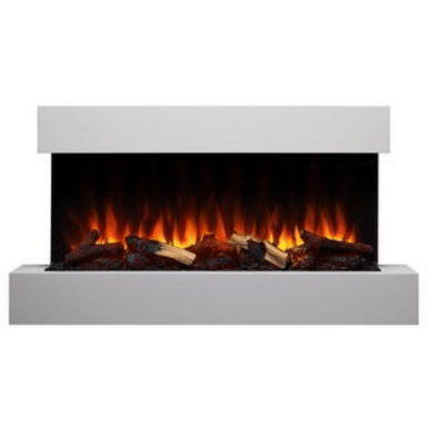 Simplifire Format 43-Inch Electric Fireplace with floating mantel