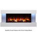 Simplifire Format Wall-Mounted Electric Fireplace With 50-Inch Mantel