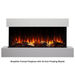 Simplifire Format Wall-Mounted Electric Fireplace With 43-Inch Mantel