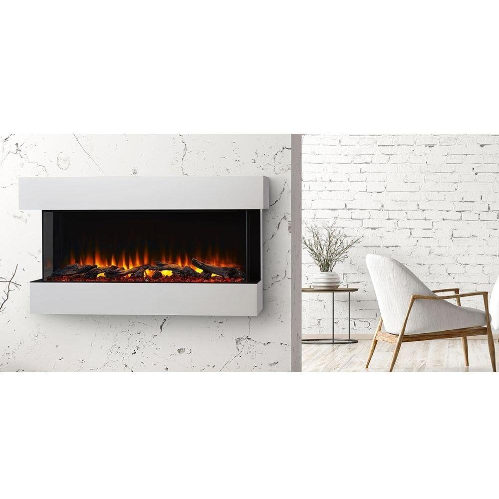 Simplifire Scion Trinity 3-Sided Built-in Electric Fireplace with Cabinet