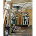 Sunglo A244MAN Natural Gas Patio Heater pole mounted in restaurant