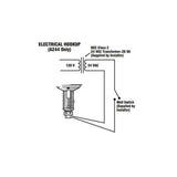 Sunglo A244VE NG Ceiling Mounted Patio Heater with Automatic Ignition diagram