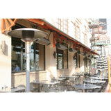 Sunglo A270 BK Black Portable Propane Patio Heater in al fresco dining areas