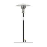 Sunglo PSA265 BK Permanent Post Black Natural Gas Patio Heater with Manual Ignition