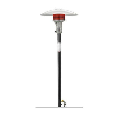 Sunglo PSA265 BK Permanent Post Black Natural Gas Patio Heater with Manual Ignition