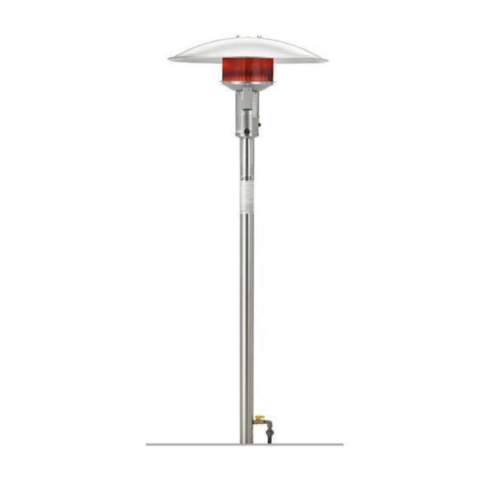 Sunglo PSA265VE SS Permanent Post Natural Gas Patio Heater - automatic Ignition