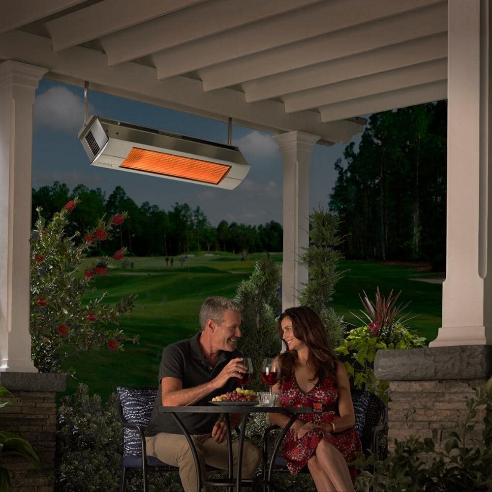 Sunpak Classic S34 Stainless Steel Infrared Gas Heater in pergola